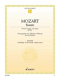 Wolfgang Amadeus Mozart - Sonate Ré majeur - K 381. piano (4 hands)..