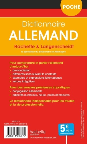 Dictionnaire Allemand Hachette & Langenscheidt de Poche. Français-allemand, allemand-français