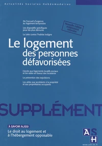 Le logement des personnes défavorisées