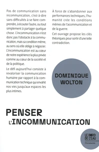 Penser l'incommunication