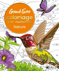 Grand livre coloriage par numéros Nature
