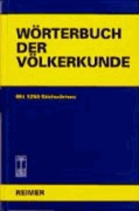 Wörterbuch der Völkerkunde - Mit 1250 Stichwörtern.