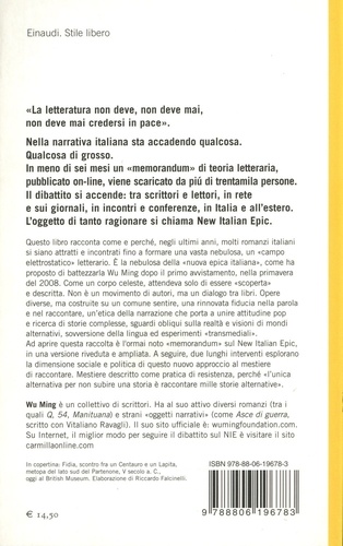 New Italian Epic. Letteratura, sguardo obliquo, ritorno al futuro