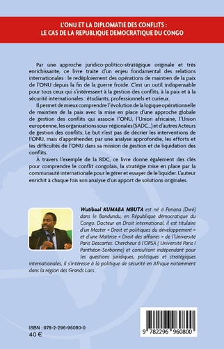 L'ONU et la diplomatie des conflits. Le cas de la République Démocratique du Congo