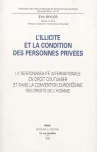 L'illicite et la condition des personnes privées