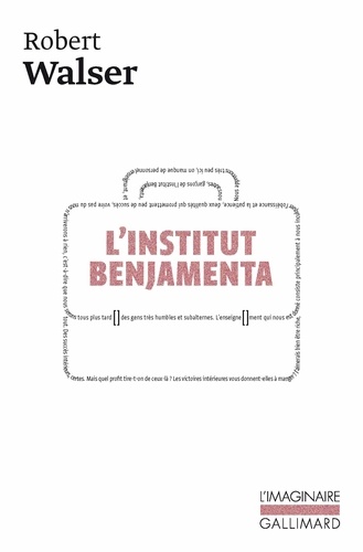 L'institut Benjamenta