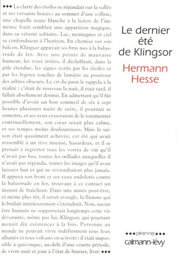 Le Dernier été de Klingsor