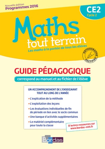 Xavier Amouyal et Jacques Brun - Maths tout terrain CE2 - Guide pédagogique.