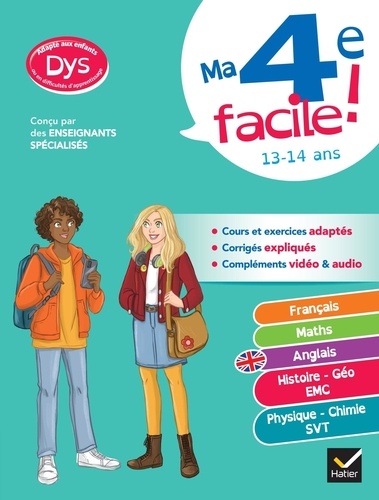 Ma 4e facile ! Adapté aux dys