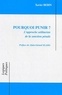 Xavier Bébin - Pourquoi punir ? - L'approche utilitariste de la sanction pénale.