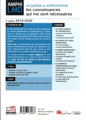 Cours de droit administratif général  Edition 2019-2020