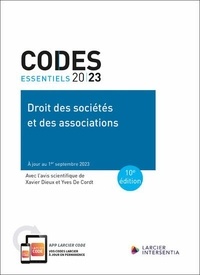 Xavier Dieux et Yves De Cordt - Droit des sociétés et des associations.