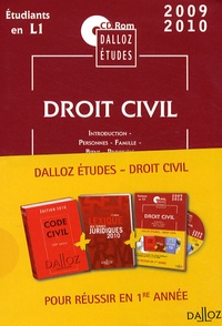 Xavier Henry et Guy Venandet - Droit civil 2010 - Coffret 2 volumes : Code Civil 2010, Lexique des termes juridiques. 1 Cédérom