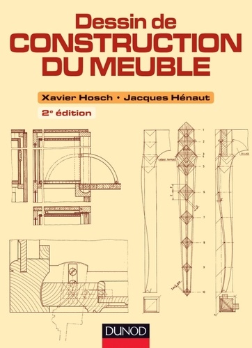 Xavier Hosch et Jacques Hénaut - Dessin de construction du meuble.