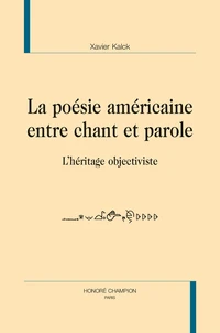 Poésie américaine entre chant et parole
