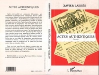 Xavier Labbée - Actes authentiques - Nouvelles.