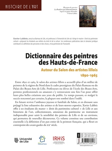 Dictionnaire des peintres des Hauts-de-France. Autour du Salon des artistes lillois (1890-1965)