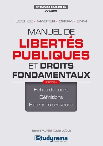 Manuel de libertés publiques et droits fondamentaux 9e édition