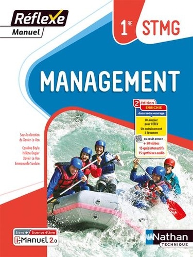 Management 1re STMG Réflexe. Livre + licence élève  Edition 2023