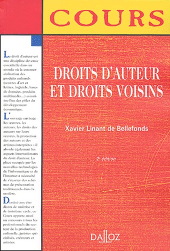 Xavier Linant de Bellefonds - Droits d'auteur et droits voisins.