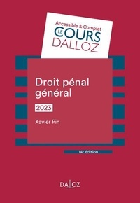 Ebooks télécharger un bocal gratuitement Droit pénal général RTF PDF DJVU par Xavier Pin