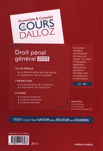 Droit pénal général 14e édition