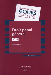Xavier Pin - Droit pénal général.