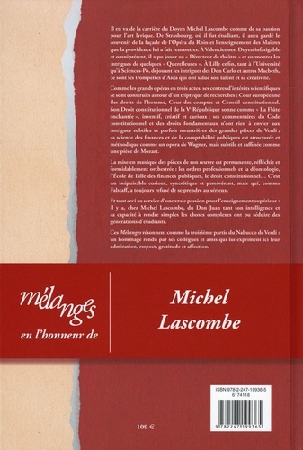 Ecrits de droit public, financier et constitutionnel. Mélanges en l'honneur de Michel Lascombe