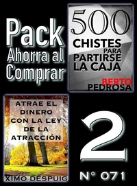 Pack Ahorra al Comprar 2 (Nº 071): Atrae el dinero con la ley de la atracción &amp; 500 Chistes para partirse la caja