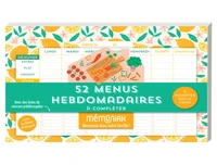 Bloc aimanté de 52 menus hebdomadaires à compléter Mémoniak