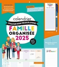  XXX - Calendrier Chacun son programme Famille organisée 2025 - De septembre 2024 à décembre 2025.