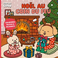 Coloriages Noël au coin du feu