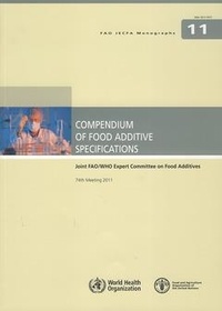  XXX - Compendium of food additive specifications - Joint FAO/WHO expert committee on food additives, 74th meeting 2010.
