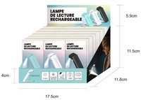  XXX - Display 18 lampes de lecture rechargeables.