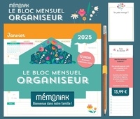  XXX - Le Bloc mensuel organiseur Mémoniak 2025 - Floral.