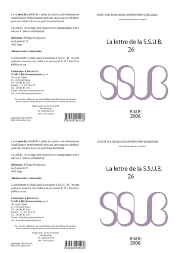  XXX - Lettre de la S.S.U.B. 26.