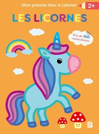 Mon premier bloc à colorier : Les licornes