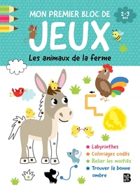Mon premier bloc de jeux - Les animaux de la ferme