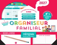 Organiseur familial Mémoniak 2027, calendrier organisation familiale mensuel (sept. 2026- déc. 2027)