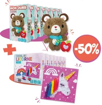 Pack promo -50% ours a coudre et string art
