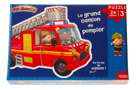 Puzzle - Le camion de pompier de Léon (24 pièces) de XXX - Livre - Decitre