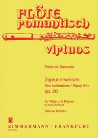 Y navascuez martín melitón pab Sarasate - Flöte romantisch virtuos  : Airs bohémiens - op. 20. flute and piano..
