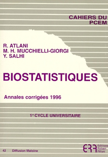 Y Salhi et M-H Mucchielli-Giorgi - Biostatistiques - Annales corrigées 1996.