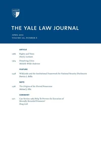 Yale Law Journal: Volume 121, Number 6 - April 2012
