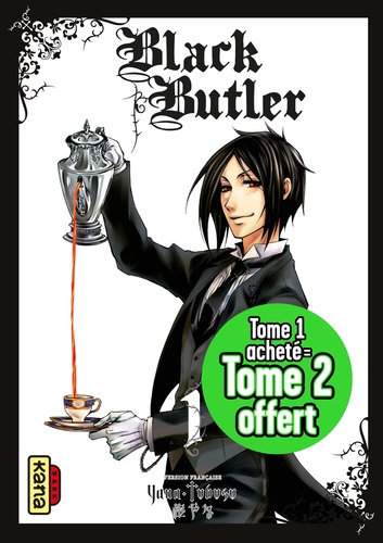 Yana Toboso - Black Butler  : Pack en 2 volumes : tome 1 ; tome 2 - Dont 1 tome offert.