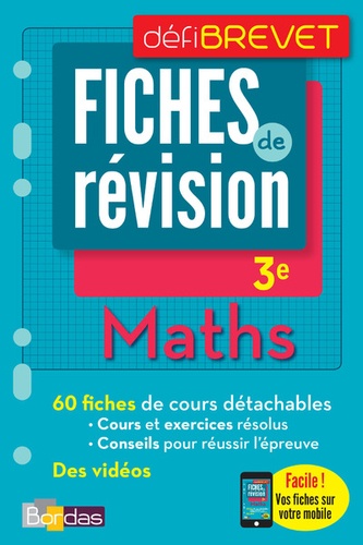 Yann Gélébart - Maths 3e - Fiches de révision.