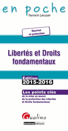 Libertés et droits fondamentaux  Edition 2015-2016