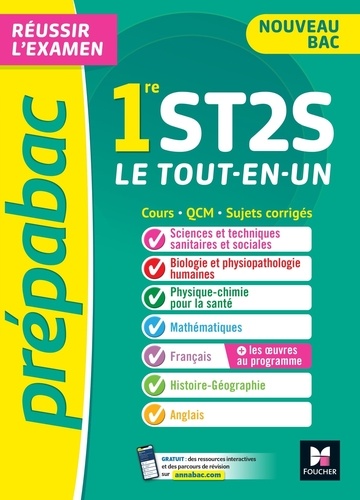 Toutes les matières 1re ST2S. Cours et entraînement au contrôle continu  Edition 2023