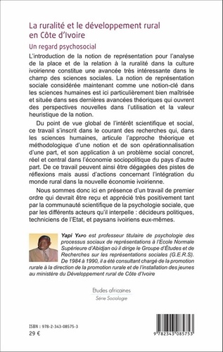 La ruralité et le développement rural en Côte d'Ivoire. Un regard psychosocial