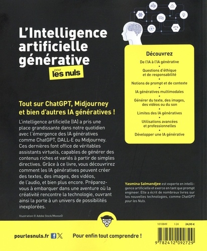 L'intelligence artificielle générative pour les... de Yasmina Lecomte ...